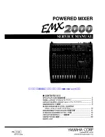 Yamaha mix EMX 2000 Service Manual предпросмотр