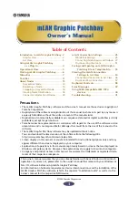 Предварительный просмотр 1 страницы Yamaha mLAN Driver Owner'S Manual