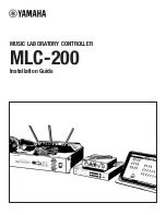 Yamaha MLC-200 Installation Manual предпросмотр