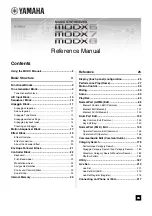 Preview for 1 page of Yamaha MODX6 Reference Manual