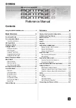 Yamaha Montage 7 Reference Manual preview