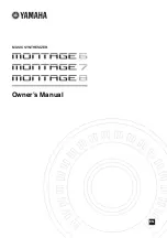 Yamaha montage6 Owner'S Manual preview