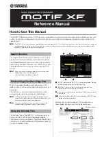 Preview for 1 page of Yamaha MOTIF XF Reference Manual