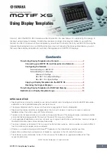 Yamaha Motif XS Manual preview