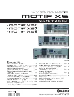 Yamaha MOTIF XS6 Service Manual preview