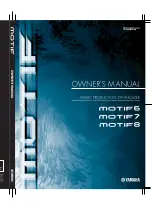 Предварительный просмотр 1 страницы Yamaha MOTIF6 Voice Editor Owner'S Manual