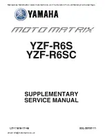 Preview for 1 page of Yamaha Moto matrix YZF-R6S Service Manual