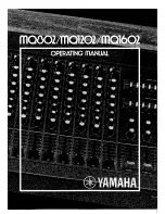 Preview for 1 page of Yamaha MQ802 Operating Manual