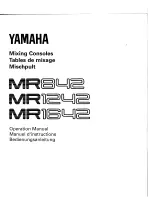 Preview for 1 page of Yamaha MR842 Operation Manual