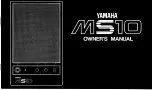 Yamaha MS10 Owner'S Manual preview