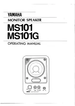 Yamaha MS101 Operatiing Manual preview