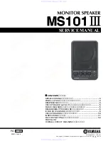 Yamaha MS101III Service Manual предпросмотр