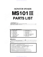 Предварительный просмотр 13 страницы Yamaha MS101III Service Manual