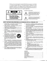 Предварительный просмотр 2 страницы Yamaha MS202 Operating Manual