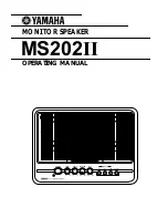 Yamaha MS2022 Operating Manual предпросмотр