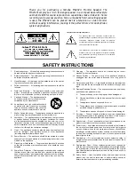 Предварительный просмотр 2 страницы Yamaha MS2022 Operating Manual