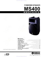 Предварительный просмотр 1 страницы Yamaha MS400 Service Manual