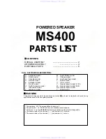 Предварительный просмотр 21 страницы Yamaha MS400 Service Manual