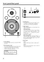 Предварительный просмотр 4 страницы Yamaha MSP5 - Speaker - 67 Watt Owner'S Manual