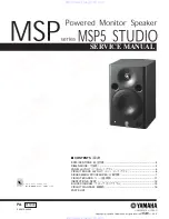 Предварительный просмотр 1 страницы Yamaha MSP5 - Speaker - 67 Watt Service Manual