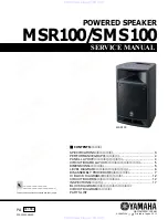 Предварительный просмотр 1 страницы Yamaha MSR100 Service Manual