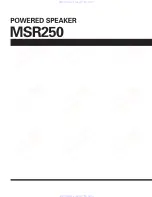 Предварительный просмотр 44 страницы Yamaha MSR250 Service Manual