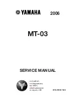 Yamaha MT-03 Service Manual preview