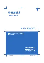 Preview for 1 page of Yamaha MT07 TRACER Owner'S Manual