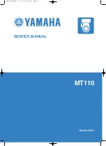 Yamaha MT110 Service Manual preview