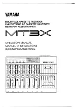 Yamaha MT3X Operation Manual preview