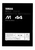 Yamaha MT44 Operating Manual preview