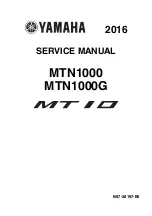 Yamaha MTN1000 2016 Service Manual preview