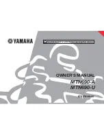 Yamaha MTN690-A 2019 Owner'S Manual preview