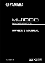 Yamaha MU100B (Japanese) Owner'S Manual предпросмотр