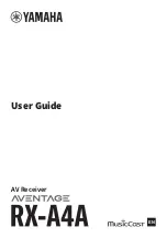 Preview for 1 page of Yamaha MusicCast AVENTAGE RX-A4A User Manual