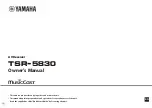 Yamaha MusicCast TSR-5B3D Owner'S Manual предпросмотр