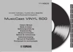 Preview for 1 page of Yamaha MusicCast VINYL 500 Owner'S Manual