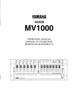 Yamaha MV1000 Operating Manual preview