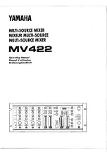 Yamaha MV422 Operating Manual предпросмотр