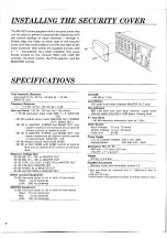 Предварительный просмотр 10 страницы Yamaha MV422 Operating Manual