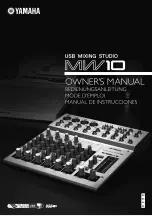 Предварительный просмотр 1 страницы Yamaha MW10 Owner'S Manual