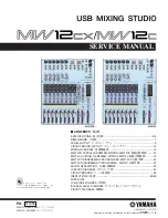 Yamaha MW12CX Service Manual предпросмотр