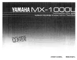 Yamaha MX-1000 Owner'S Manual предпросмотр