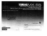 Yamaha MX-55 Owner'S Manual предпросмотр