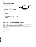 Предварительный просмотр 2 страницы Yamaha MX-D1 - Amplifier Service Manual