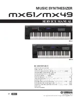 Предварительный просмотр 1 страницы Yamaha MX49 Service Manual