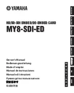 Preview for 1 page of Yamaha MY8-SDI-ED Owner'S Manual