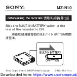 Preview for 1 page of Yamaha MZ-N10 Manual