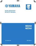 Yamaha MZ250 2012 Supplementary Service Manual preview