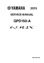 Yamaha N MAX GPD150-A 2015 Service Manual предпросмотр